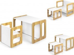 Milly Mally Zestaw mebli Stella 3w1 Natural