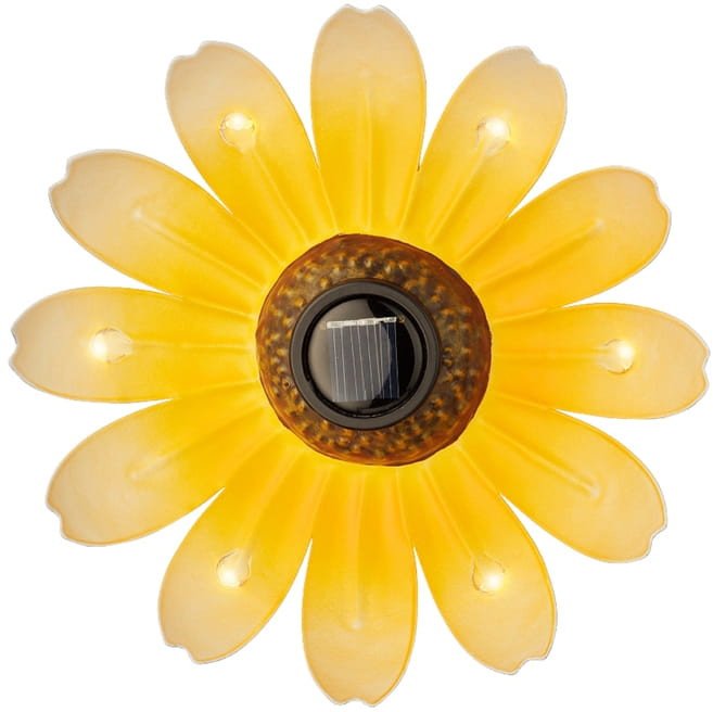 Kwiat solarny LED 14x4cm dekoracyjna lampa ogrodowa