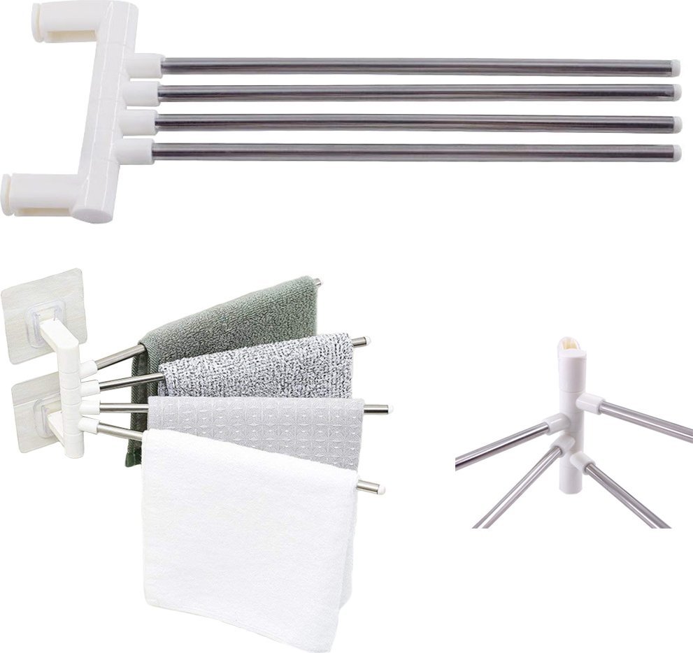 Verk Wieszak na ręczniki łazienkowy obrotowy uchwyt hak Wieszak na ręczniki łazienkowy obrotowy uchwyt hak