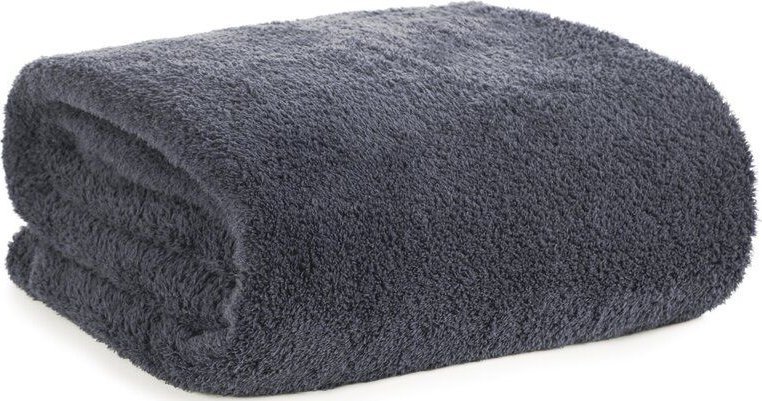 Design 91 Koc jednokolorowy flano KLORI 200X220 stalowy