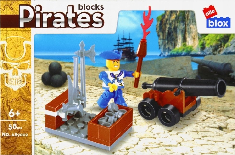ALLEBLOX KLOCKI KONSTR ALLEBLOX PIRAT 58EL 15X10X5 PUD