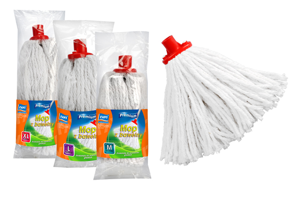 Mop sznurkowy bawełniany M okrągły super chłonny