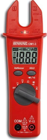 Benning Miernik prądu BENNING CM 1-3 cęgowy z akcesoriami