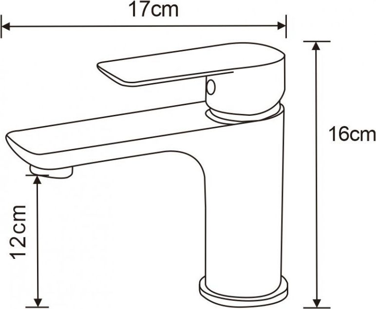 Bateria umywalkowa Mexen Alfa stojąca złoty