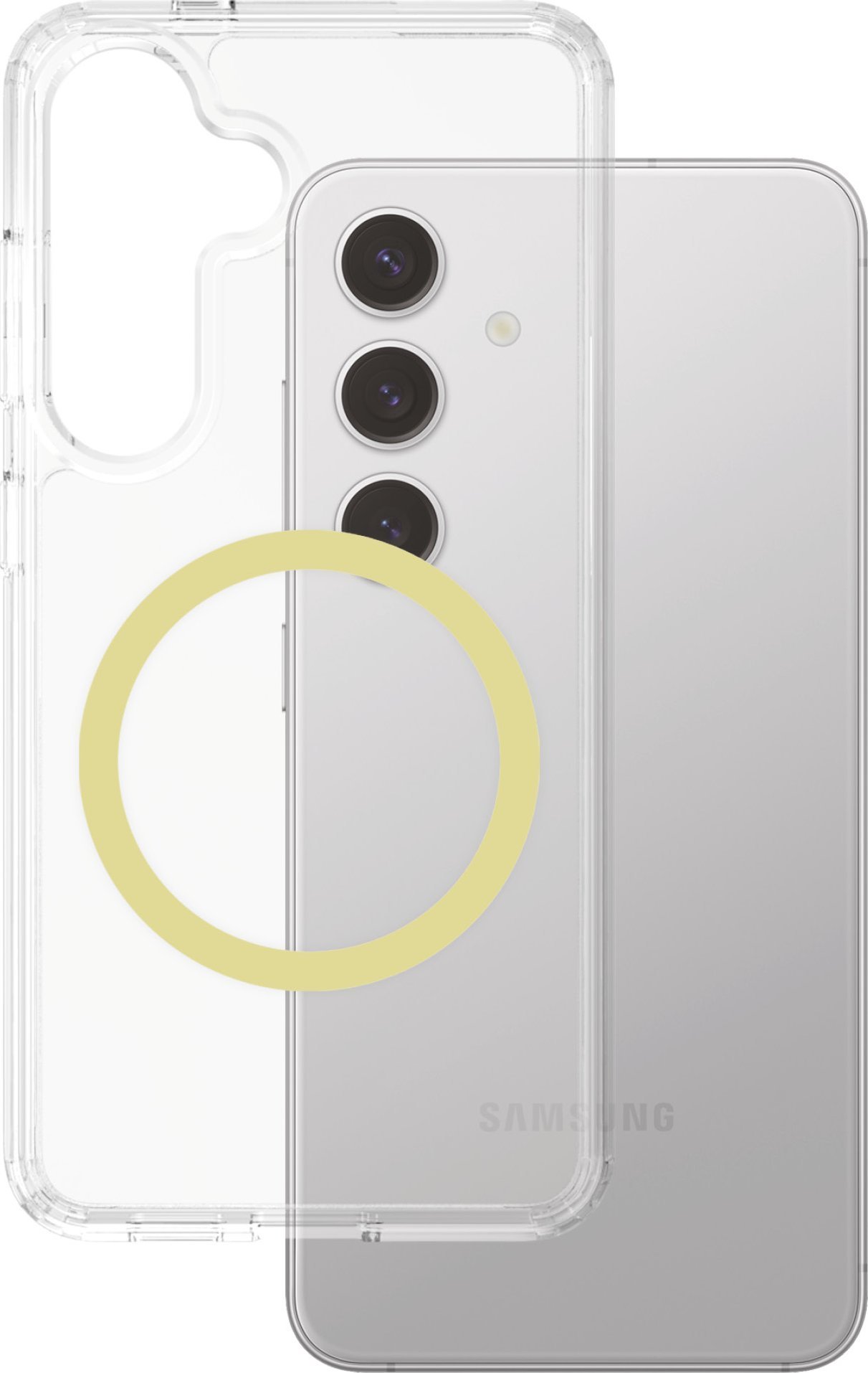 CARE Flagship Case Clear w. Chardonnay QI Galaxy S25 Plus