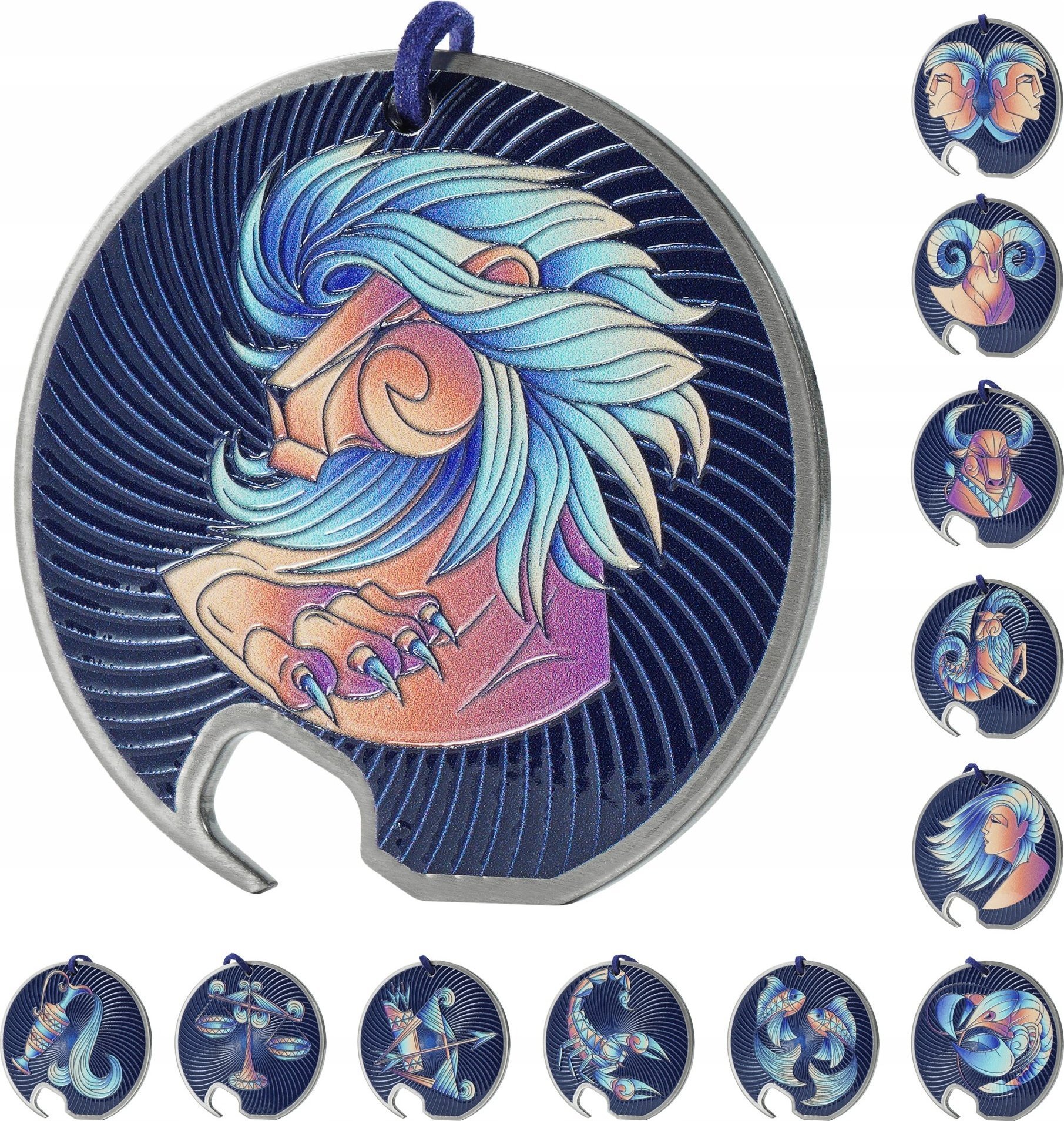 Kadax Otwieracz Stalowy Do Butelek Kapsli Zodiak Lew