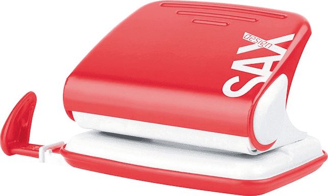 Dziurkacz SAX Design 318 20 kartek Czerwony (ISAXD318-13)