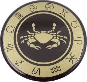 Giftdeco Rak - znak zodiaku - magnes. Śr. 6cm; metal emaliowany