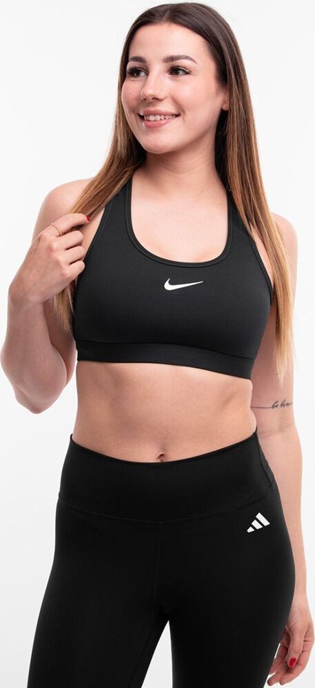 Nike Stanik sportowy Nike Swoosh Nesium Support czarny DX6821 010 XL