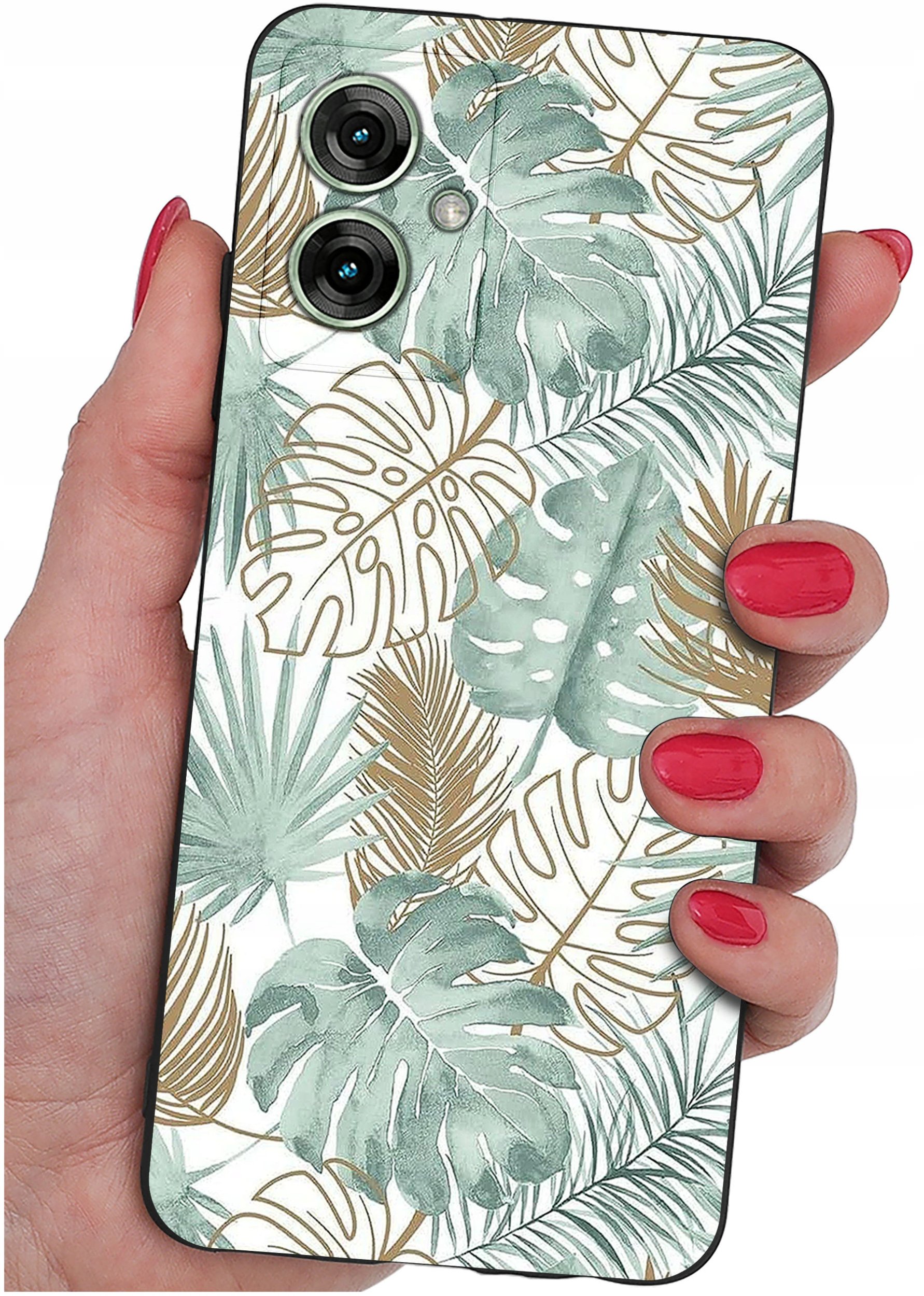 Etui do Motorola Moto G55 5G WZORY |SILIKONOWE MATT CASE + SZKŁO 9H