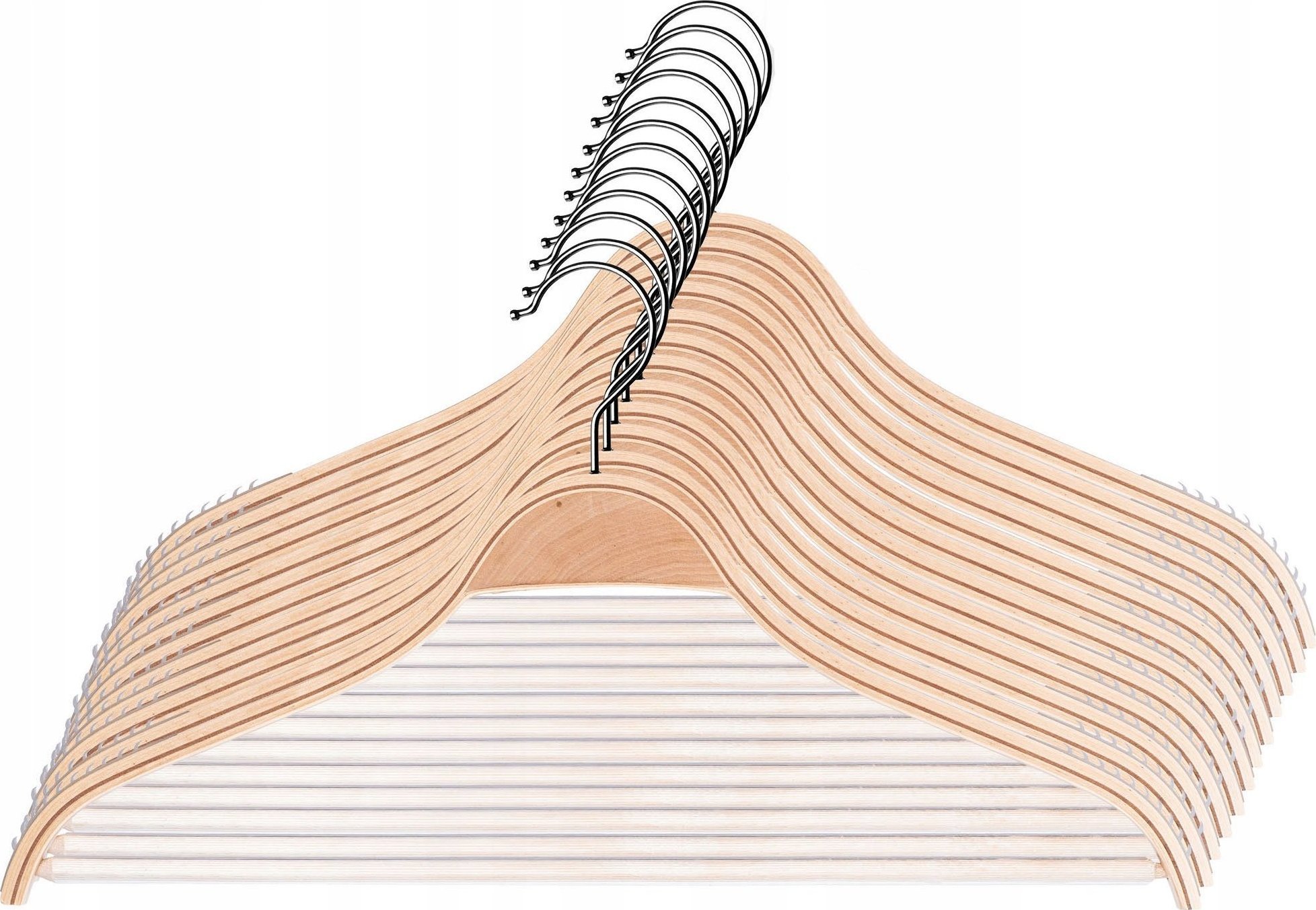 Kadax Wieszaki Drewniane Na Ubrania Laminowane 12szt