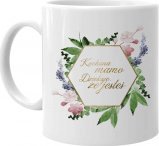 Koszulkowy Kochana mamo - Dziękuję, że jesteś - kubek z nadrukiem