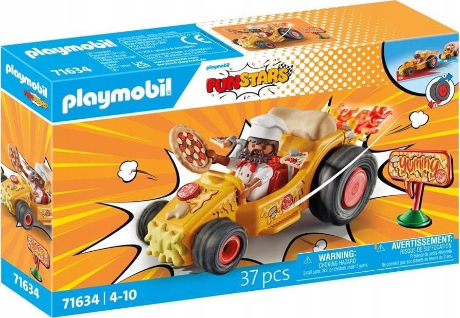 Figurka Playmobil Zestaw z figurkami Funstars 71634 Racing: Pizza