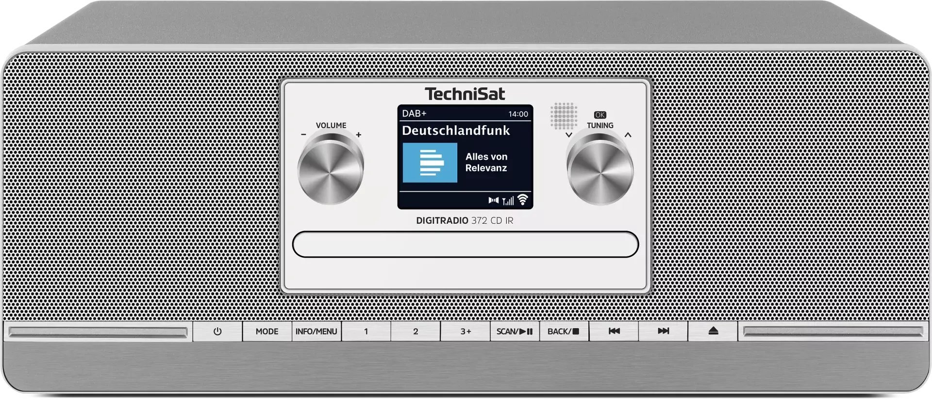 Radioodtwarzacz TechniSat Technisat DigatRadio 372 CD IR srebrny