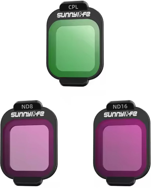 ZESTAW FILTRÓW DO DJI FLIP POLARYZACYJNY CPL + SZARY NATURALNY DENSITY ND8 ND16