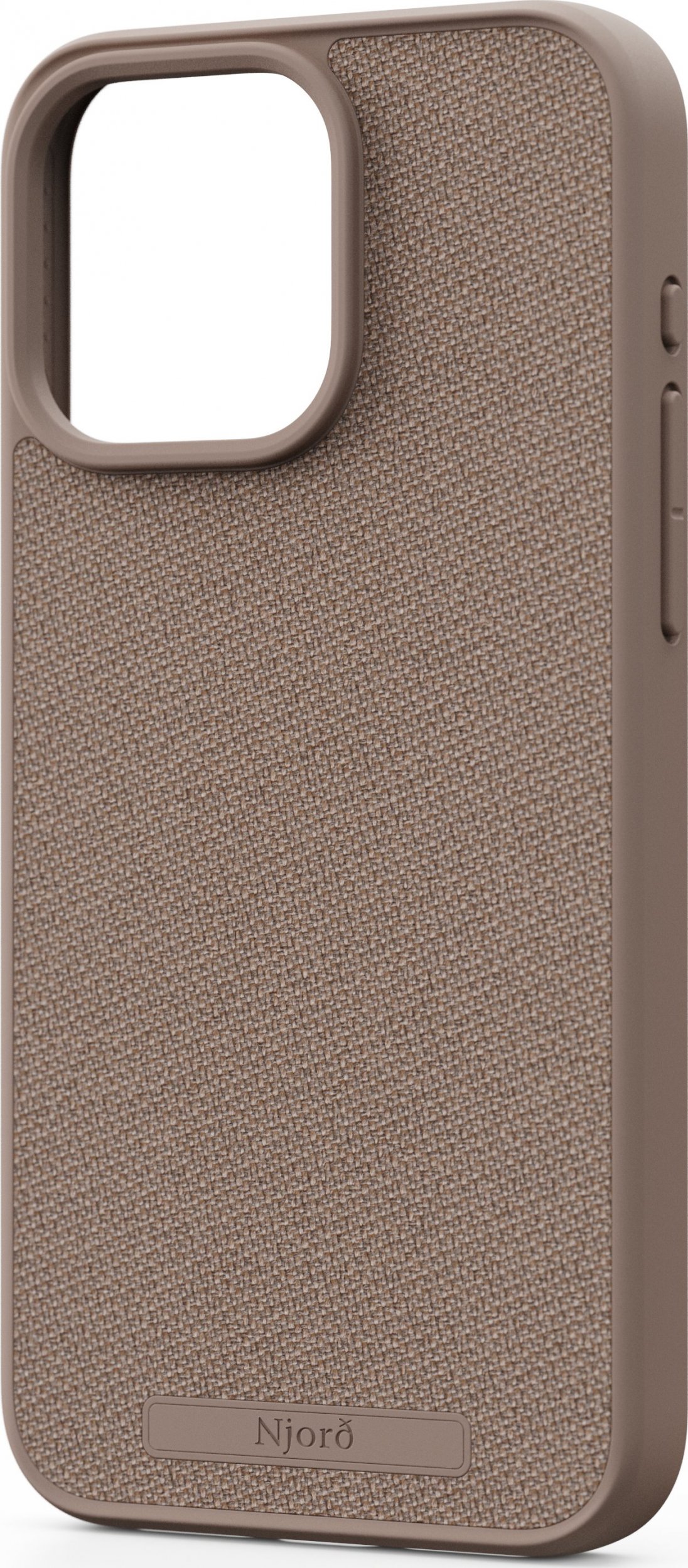 Njord by Elements Etui do iPhone 15 Pro Max MagSafe Tkanina - Różowy piasek