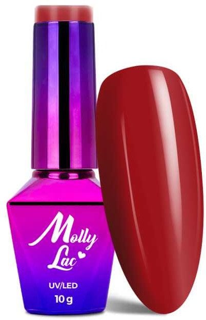 MOLLYLAC_Hearts & Kisses Ruby Ring lakier hybrydowy nr 196 10g