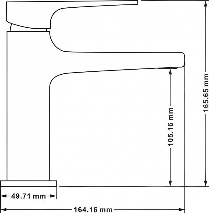 Bateria umywalkowa Mexen Lynx stojąca złoty