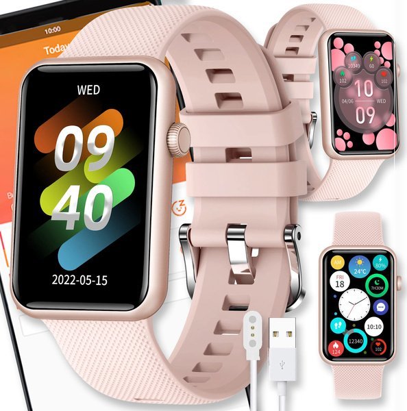 Smartwatch Active Band SMARTWATCH ZEGAREK SMARTBAND MENU POLSKIE DAMSKI ROZMOWY MĘSKI SMART WATCH HT5Pro