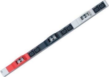 Bachmann BACHMANN IT PDU ALU 0HE 6x C19 6x wyłącznik CEE 3x32A czerwony