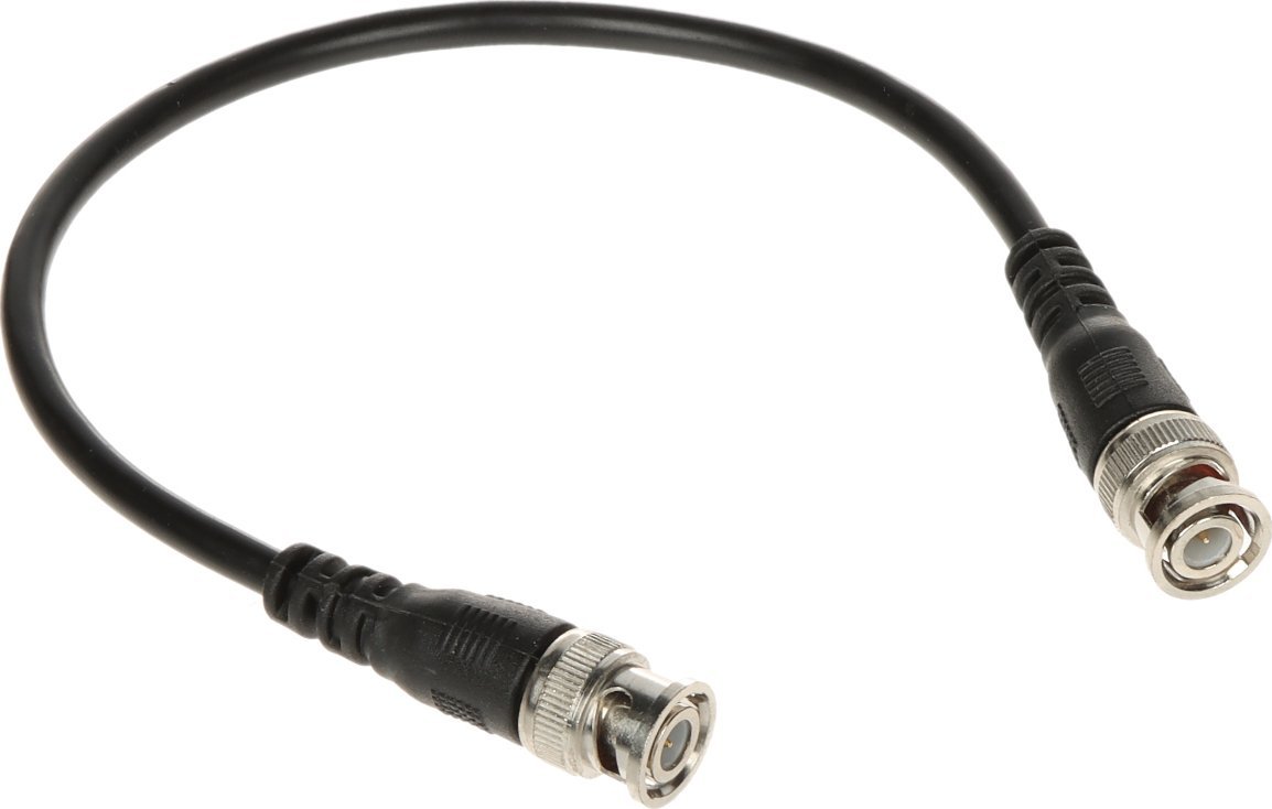 Kabel BNC - BNC 0.3m czarny (CROSS-BNC/0.3M*P50)