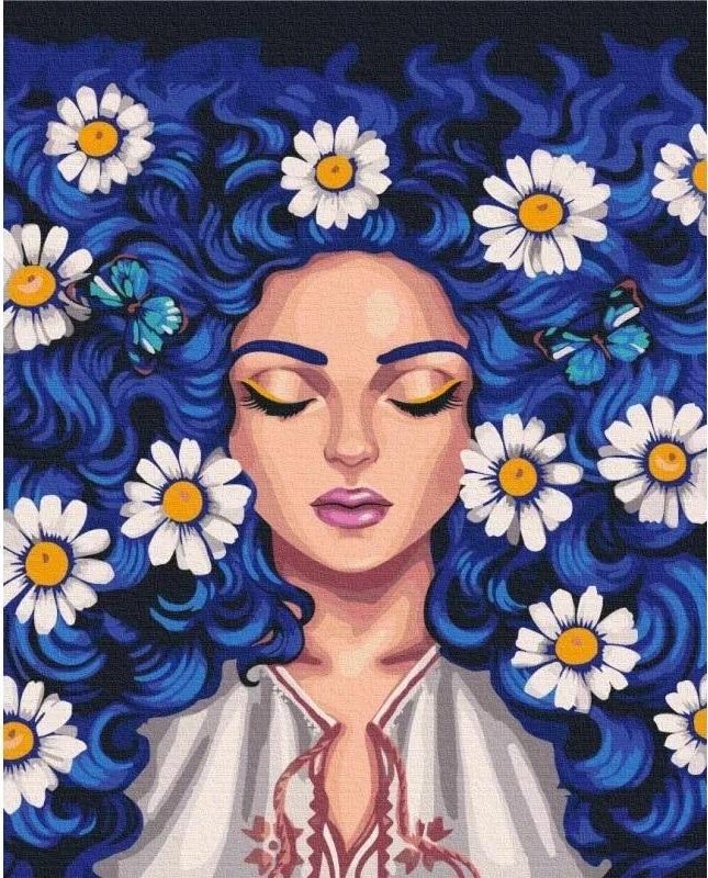 Twoje Hobby Malowanie po numerach - Stokrotki we włosach 40x50