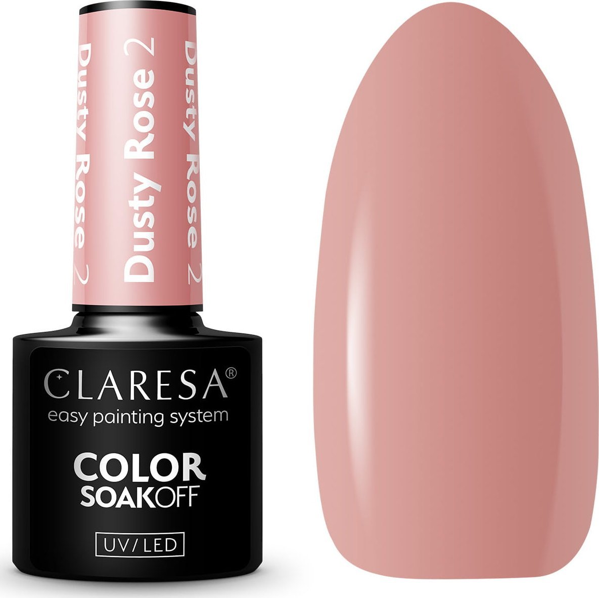 Claresa Claresa Lakier hybrydowy Dusty Rose 2 - 5 g