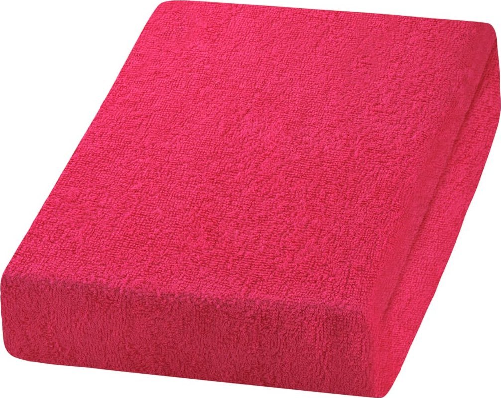 Activeshop Prześcieradło frotte fuksja