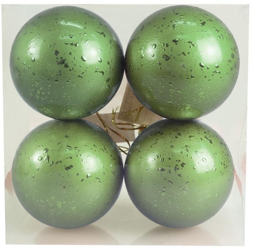 Bombki z efektem rosy szałwiowe 4szt