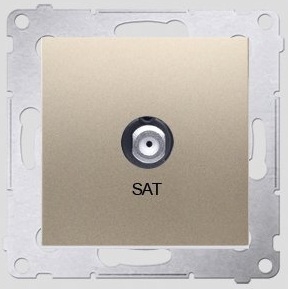 Kontakt-Simon Gniazdo antenowe SIMON54 SAT złote - DASF1.01/44