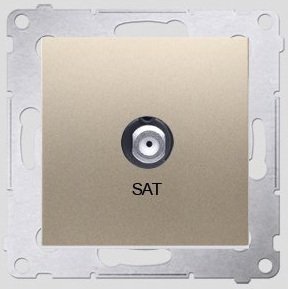 Kontakt-Simon Gniazdo antenowe SIMON54 SAT złote - DASF1.01/44