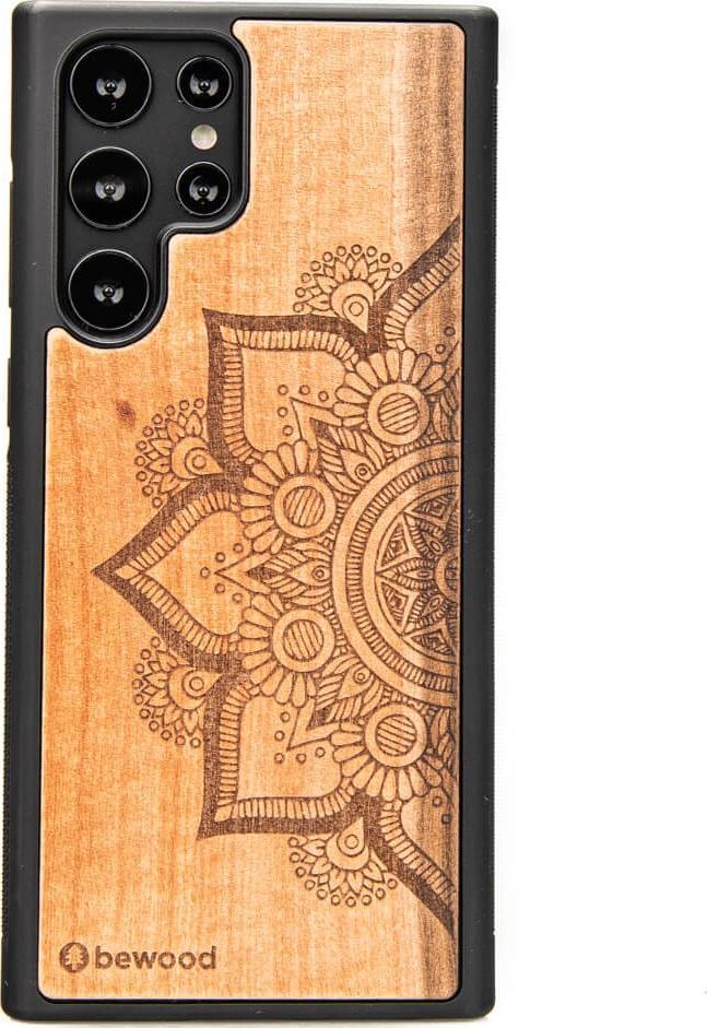 BeWood Drewniane Etui Samsung Galaxy S22 Ultra MANDALA JABŁOŃ