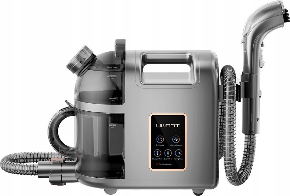 Odkurzacz piorący Uwant UWANT B200 Szary | Odkurzacz piorący | do czyszczenia dywanów, kanap, tapicerki, 1900W, 12000 Pa, zbiornik 1500ml