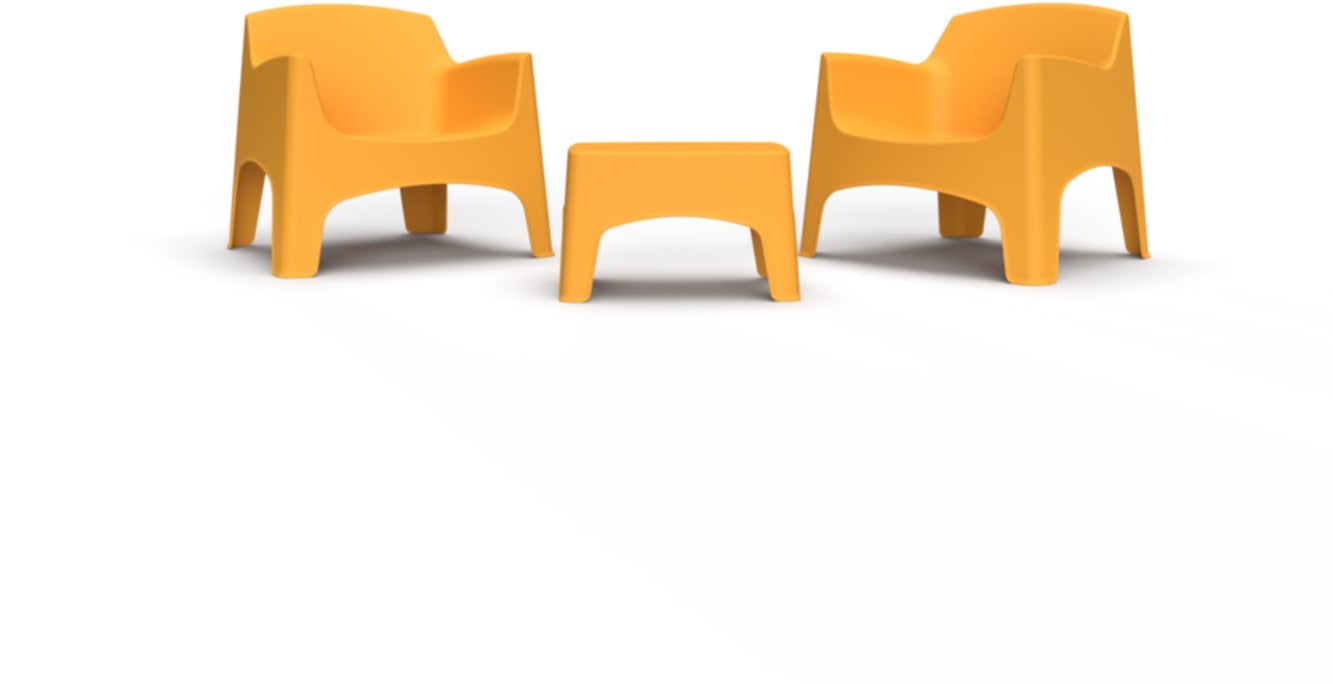 Garden furniture set Set Ibiza Terrace dark yellow 8003723802212