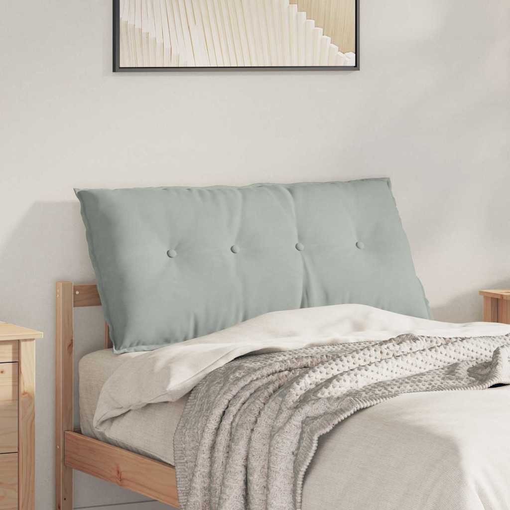 vidaXL Poduszka na plecy Jasnoszary 100 x 50 cm Tkanina sztruksowa