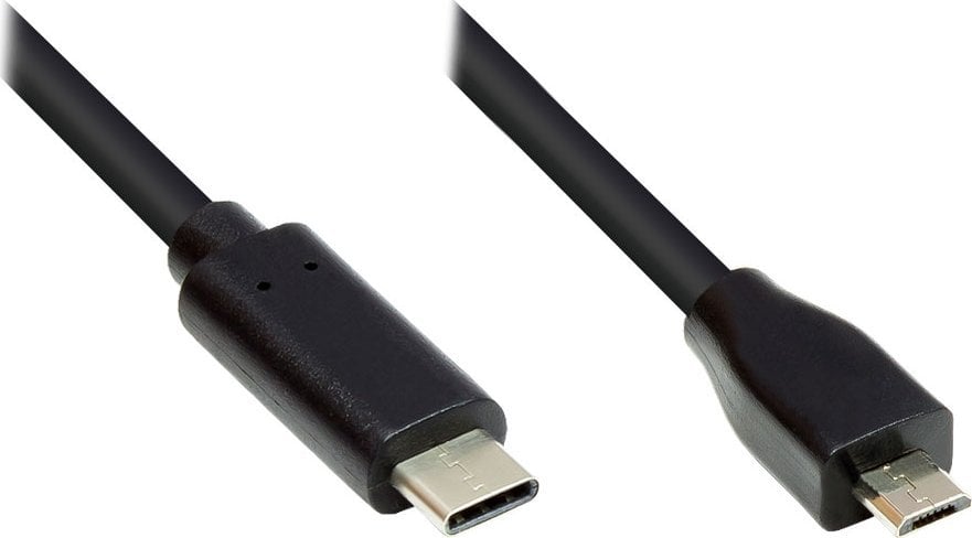 Kabel USB Good Connections USB-C - micro-B 1 m Czarny (GC-M0122)