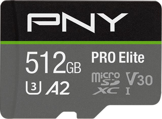 Karta PNY PRO Elite MicroSDXC 512 GB Class 10 UHS-I/U3 A2 V30 (P-SDUX512U3100PRO-GE)