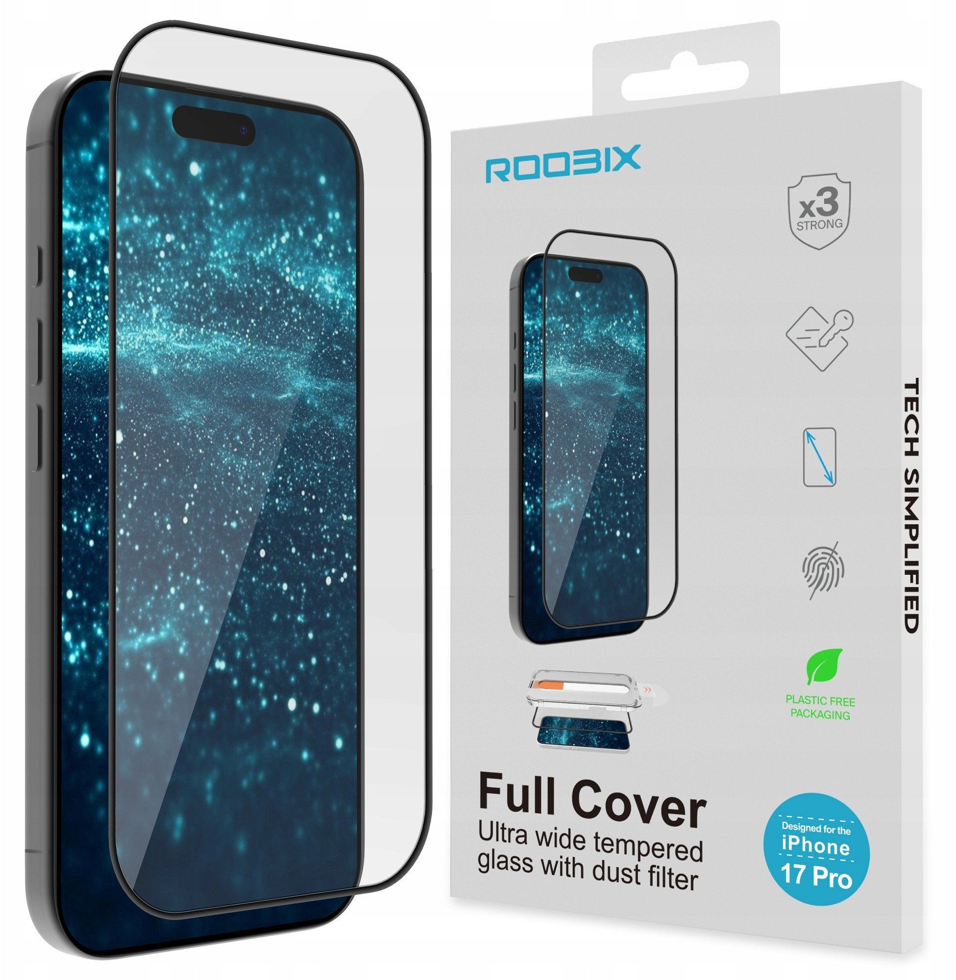 Szkło Roobix Full Cover do iPhone 17 Air