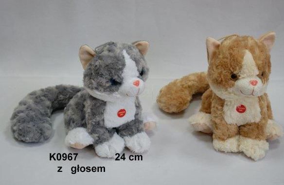 Sun-Day Kot siedzący 2 kolory, 25cm głos - K0967-24