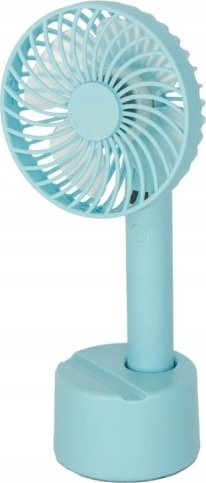 Volteno Mini przenośny wentylator na akumulator 26x11 cm niebieski wiatrak