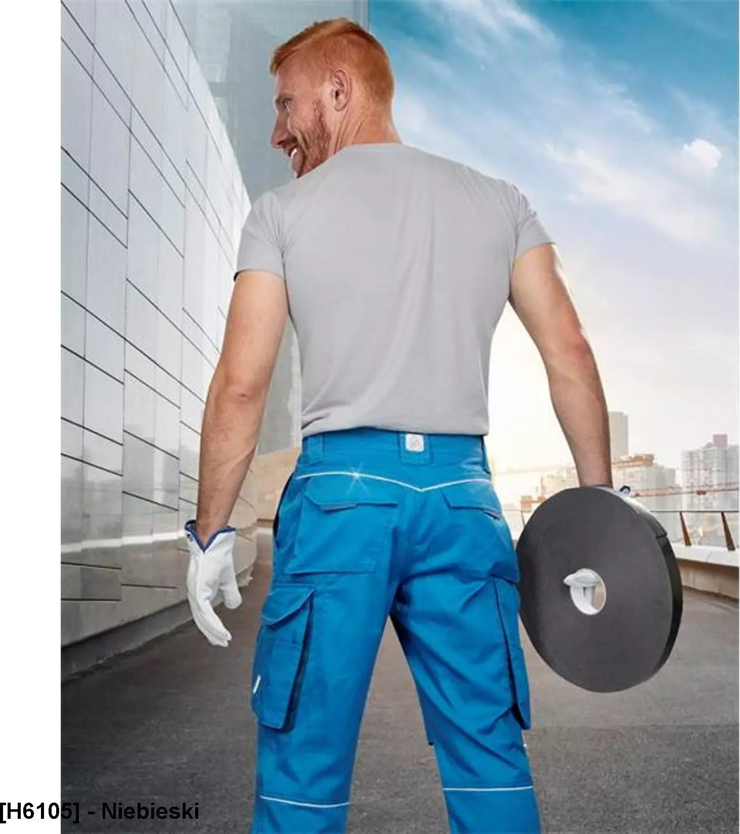 Ardon SUMMER ARDON - modne spodnie do pasa, dopracowana sylwetka, odblaskowe elementy - niebieski 170-190 46 60