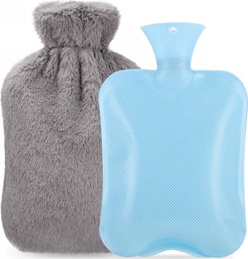 Hurt-net PLUSZOWY TERMOFOR GUMOWY W POKROWCU PLUSZ 2L