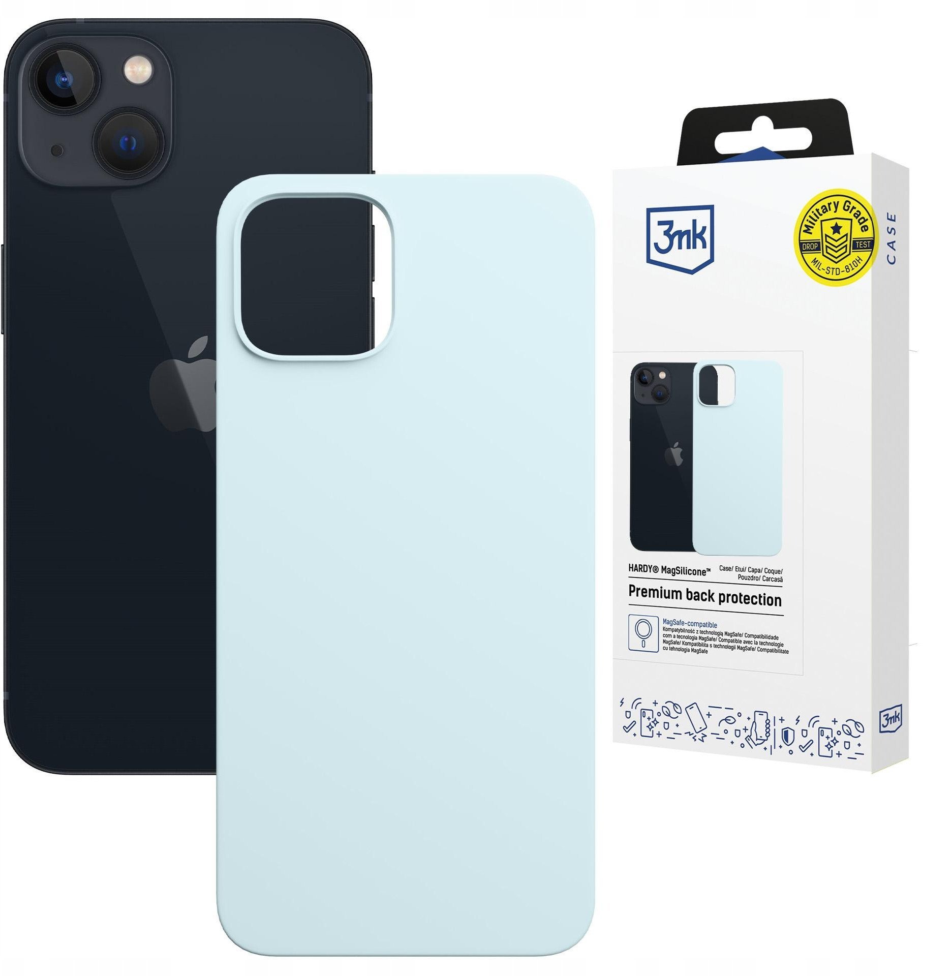 Etui 3MK Hardy MagSilicone do Apple iPhone 15 niebieski