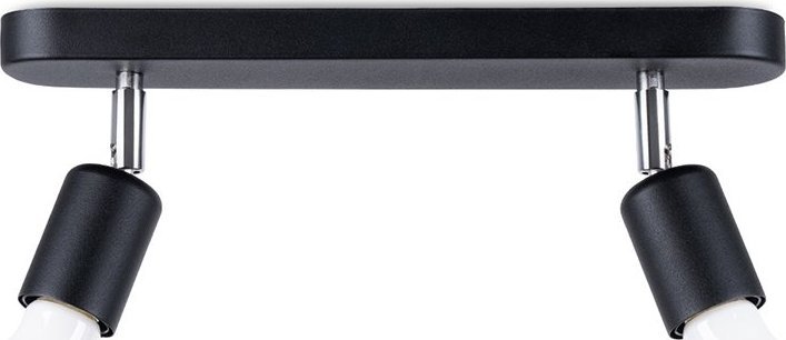 Lampa sufitowa Sollux Lighting Plafon Fornes 2 Czarny E27 60W Sollux Lighting