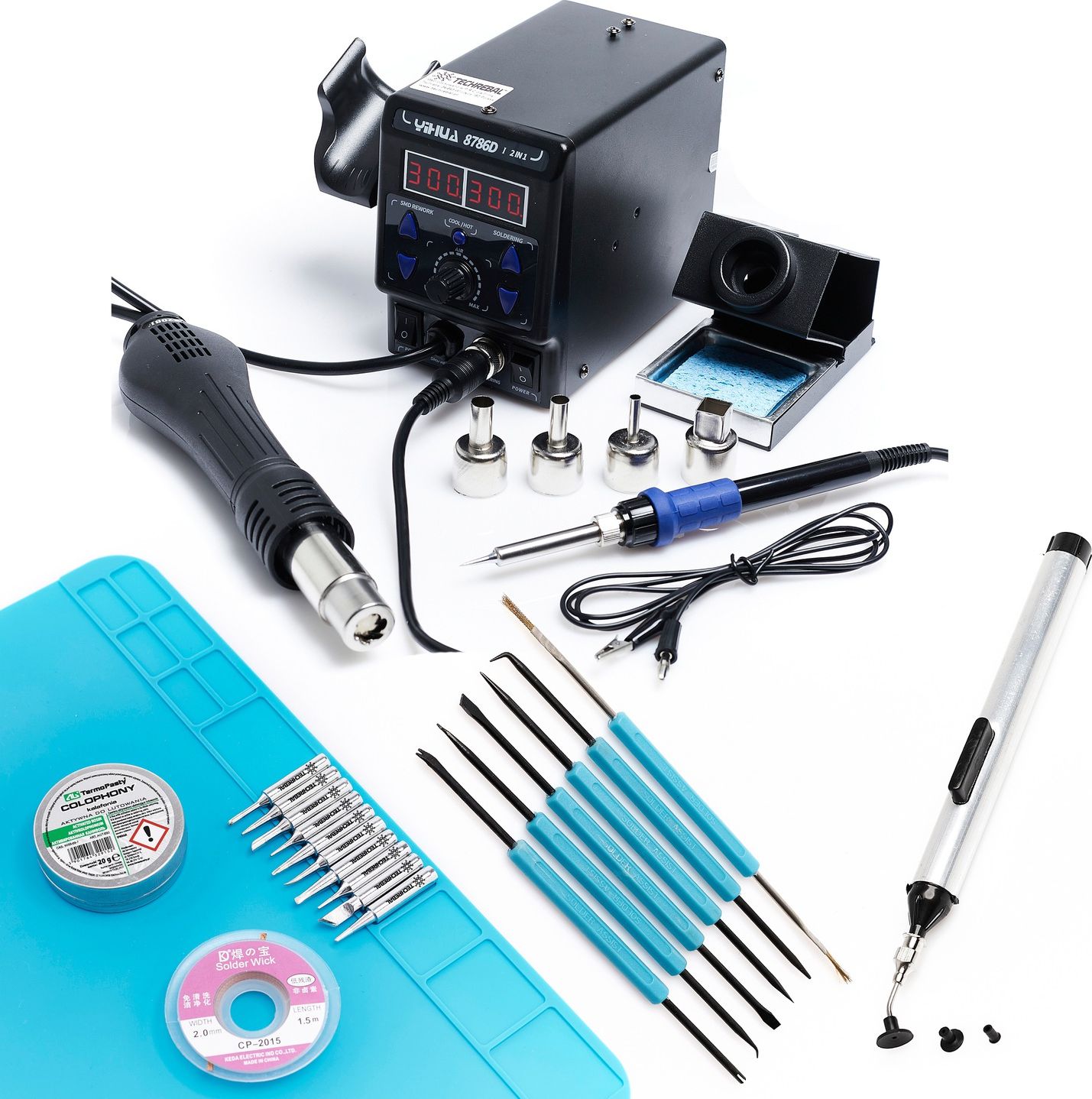 Techrebal Stacja lutownicza Yihua 8786D-I KIT32