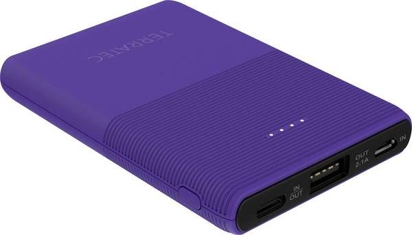 Powerbank TerraTec P50 5000mAh Fioletowy