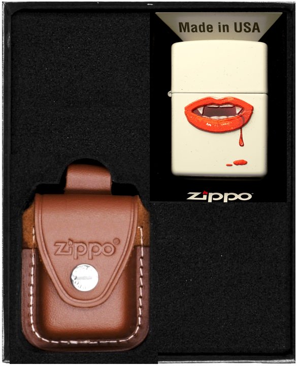 Zestaw ZIPPO Zapalniczka VAMPIRE LIPS Prezentowy No2