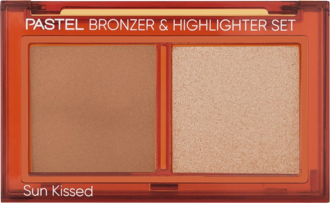 Pastel Bronzer & Highlighter Zestaw do konturowania twarzy Sun Kissed (01)