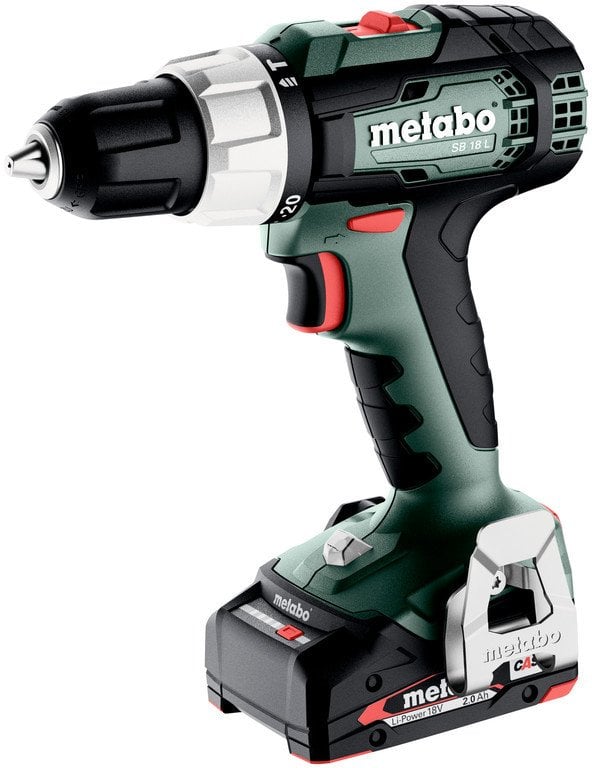 METABO.SB 18 L in metaBOX 145 case, with SC 30 charger + 2 Li-Ion batteries 18 V / 2.0 Ah