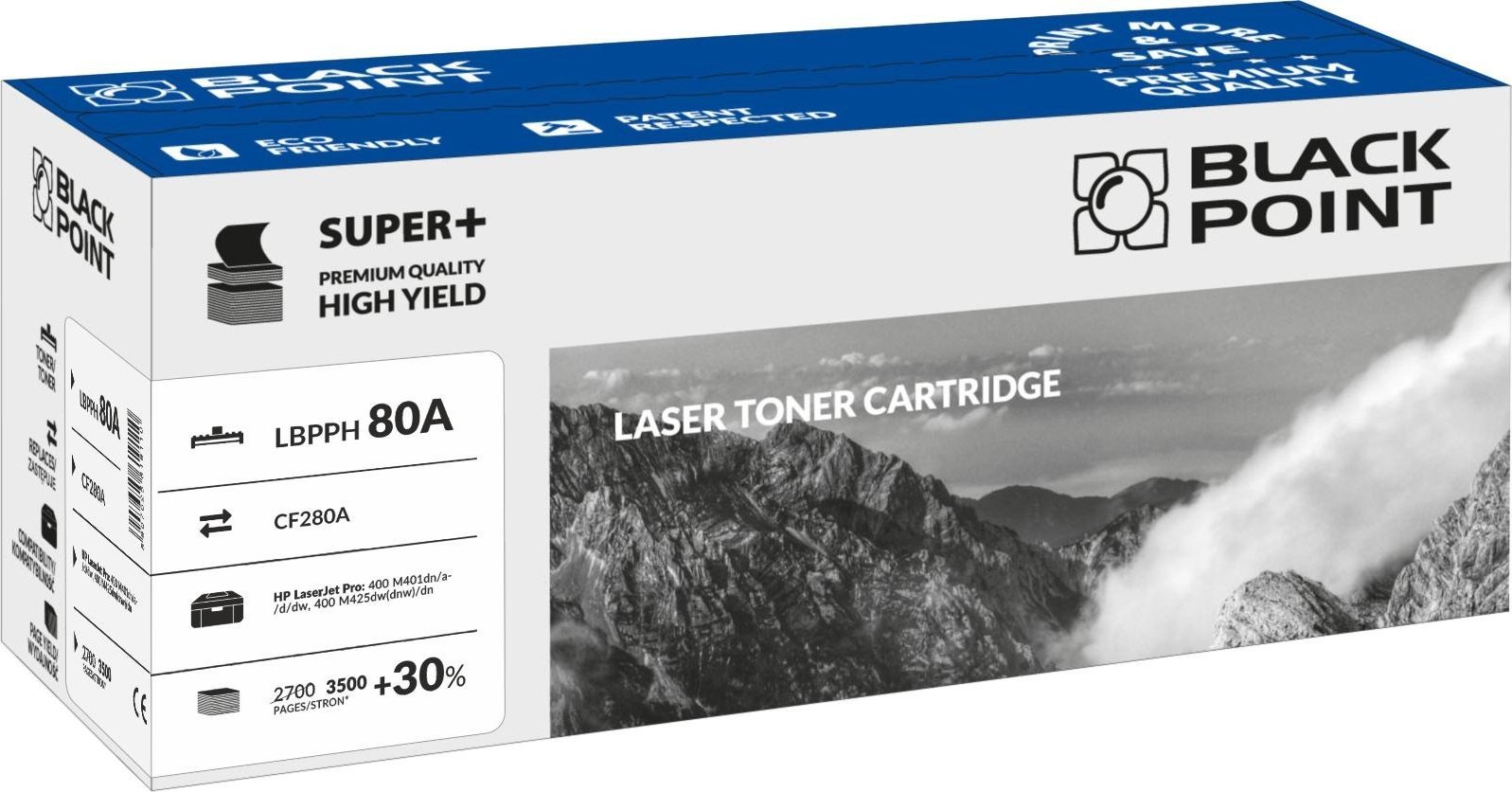 Toner Black Point LBPPH80A Black Zamiennik 80A (LBPPH80A)